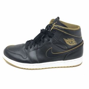 Air Jordan 1 Black Gold Mid Retro